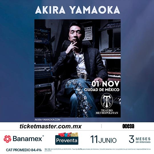 El legendario compositor de Silent Hill, Akira Yamaoka, ofrecerá un concierto inolvidable en el Teatro Metropólitan de la Ciudad de México