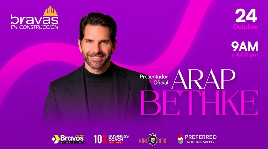 El reconocido actor Arap Bethke liderará como maestro de ceremonias el evento “Bravas en Construcción” en Atlanta