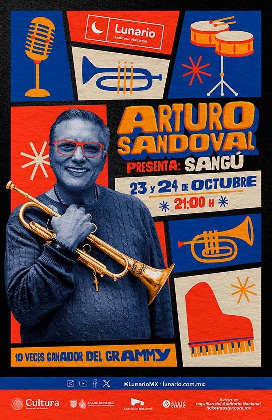 El virtuoso trompetista arturo sandoval prepara una doble presentación inolvidable en el escenario del lunario