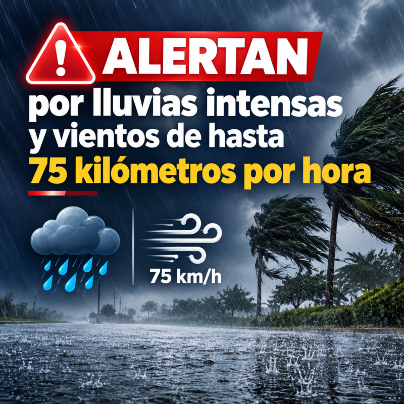 Emiten alerta en Chihuahua por tormentas severas y rachas de viento de hasta 75 km/h