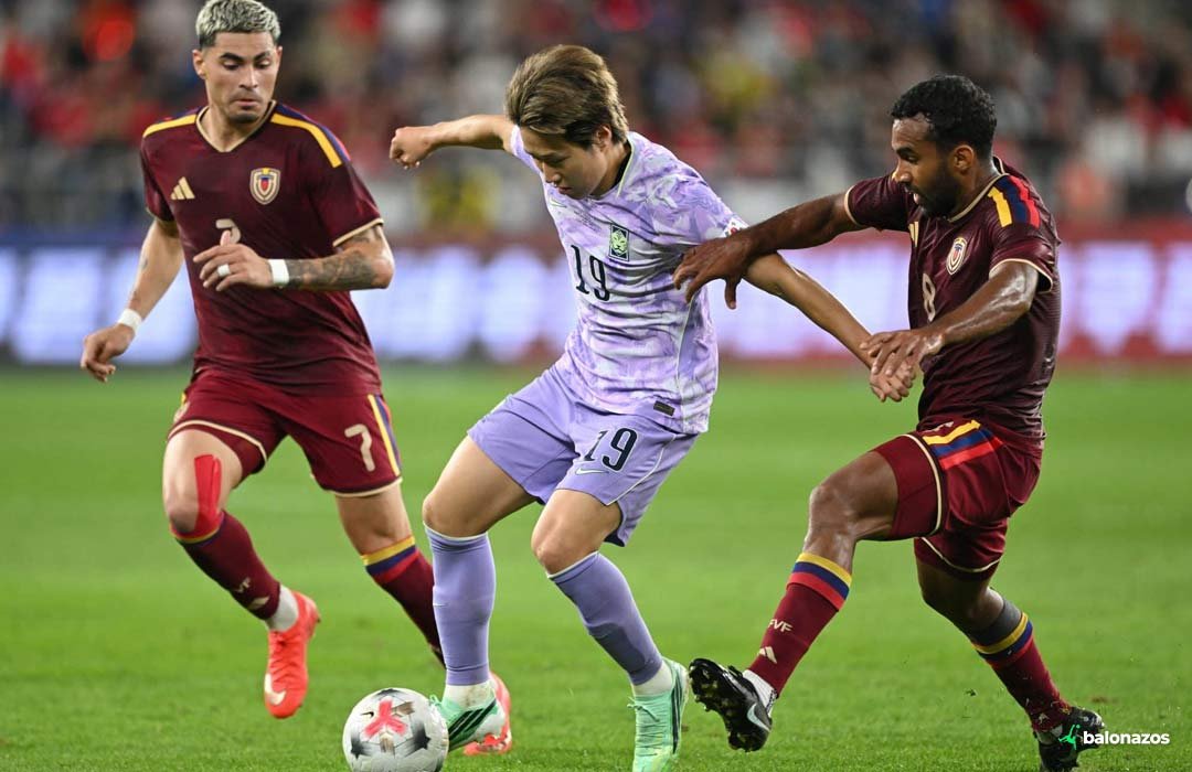 Empate sin goles de la selección venezolana frente a Corea del Sur en su gira por Asia
