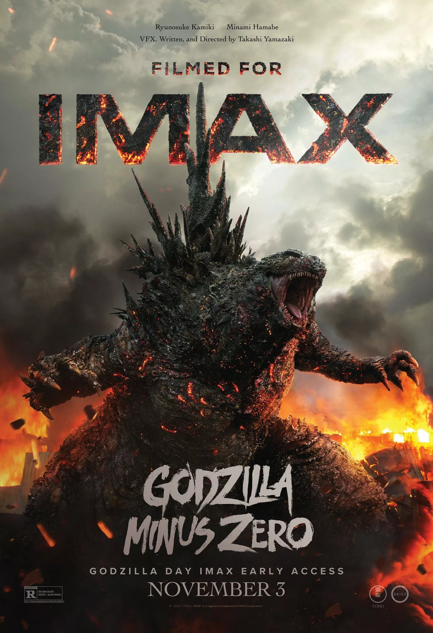 Funciones especiales en formato IMAX de Godzilla Minus Zero por el Godzilla Day