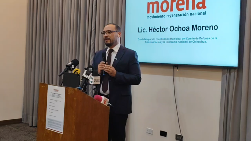 Héctor Ochoa busca la coordinación municipal de Morena rumbo a la alcaldía de Chihuahua