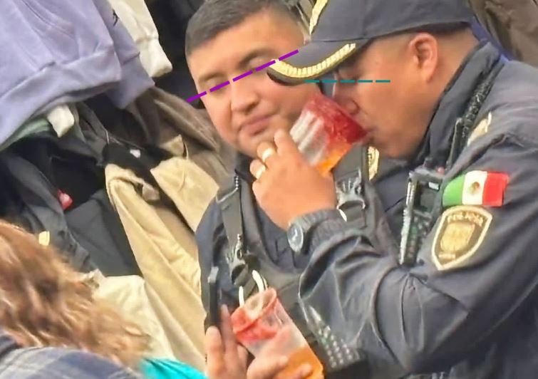 Investigan a elementos de seguridad tras ser grabados consumiendo bebidas alcohólicas en pleno tianguis