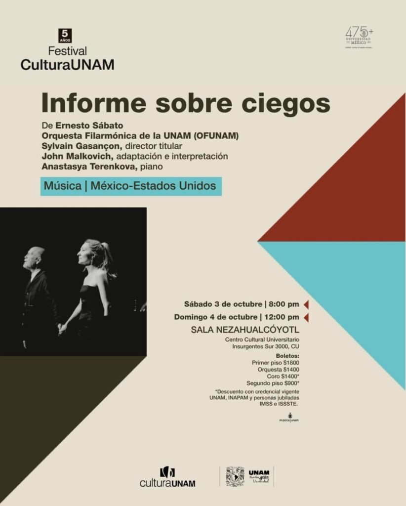 John Malkovich y la UNAM adaptan el universo literario y oscuro de Ernesto Sábato