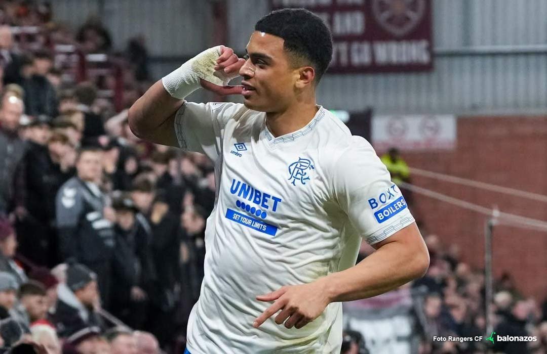 Nuevo tanto del delantero venezolano Kevin Kelsy sella el empate del Rangers frente al Hearts en Escocia