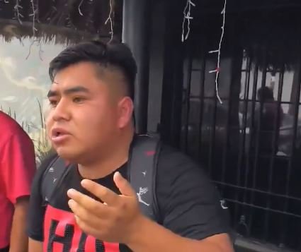 pasajeros someten a presunto delincuente tras violento asalto en el transporte público