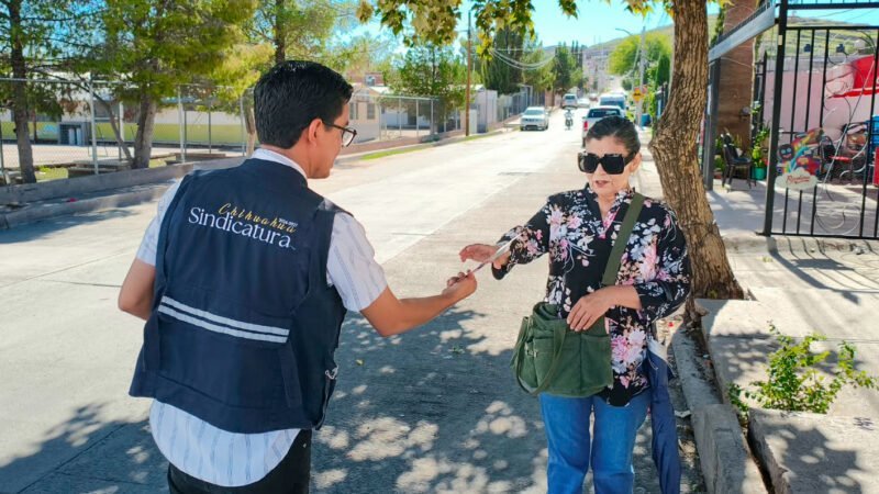 Sindicatura municipal evalúa la calidad de los servicios públicos en la colonia Aires del Sur
