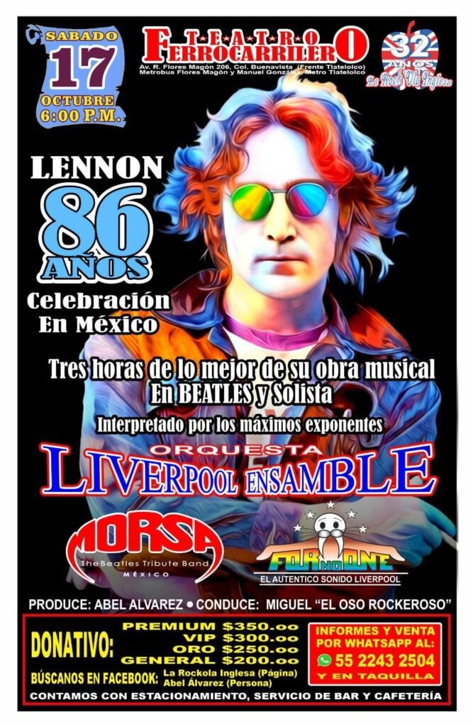 The Beatles en CDMX: Concierto sinfónico por el cumpleaños de John Lennon desde 0