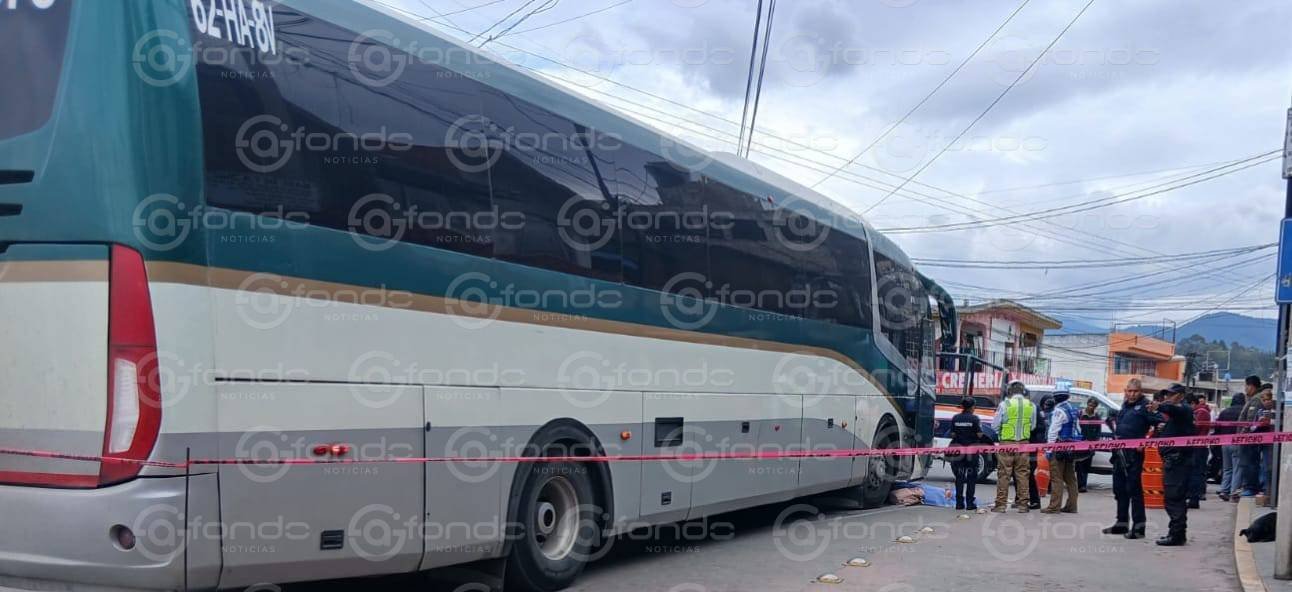 Trágico accidente en Temoaya: mujer pierde la vida tras atorarse su mochila al descender de un autobús