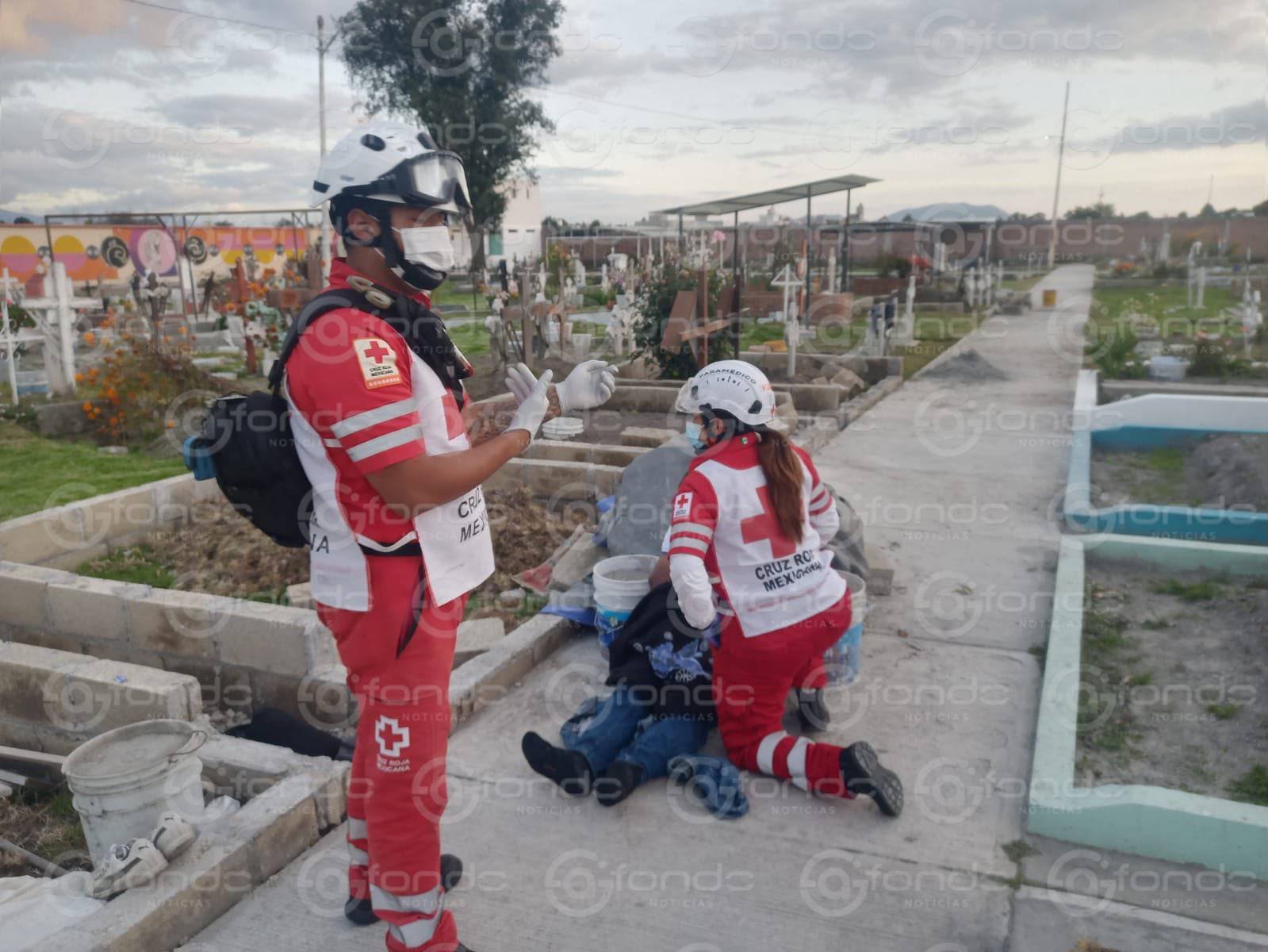 Trágico deceso de un trabajador dentro de un cementerio en el municipio de Metepec