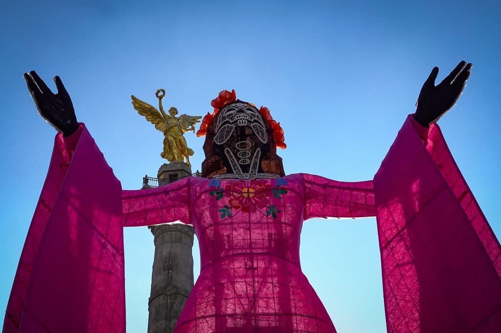 Zócalo de la Ciudad de México prepara una catrina monumental para superar marca mundial en 2026